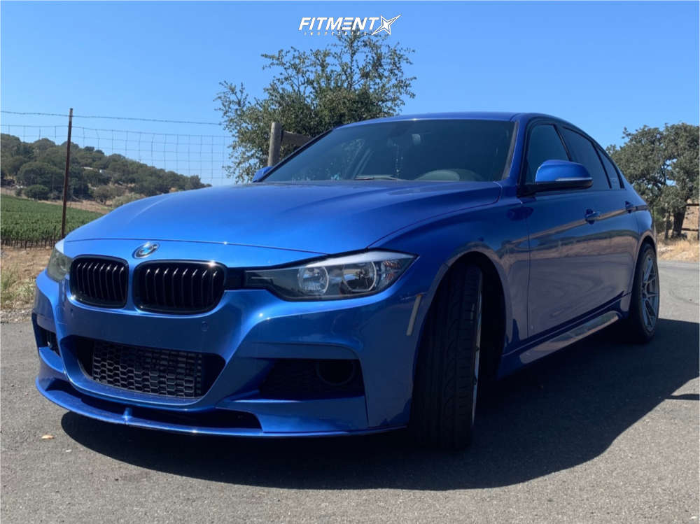 2015 BMW 328i Base with 18x8.5 Enkei Tsv and Hankook 245x45 on Stock