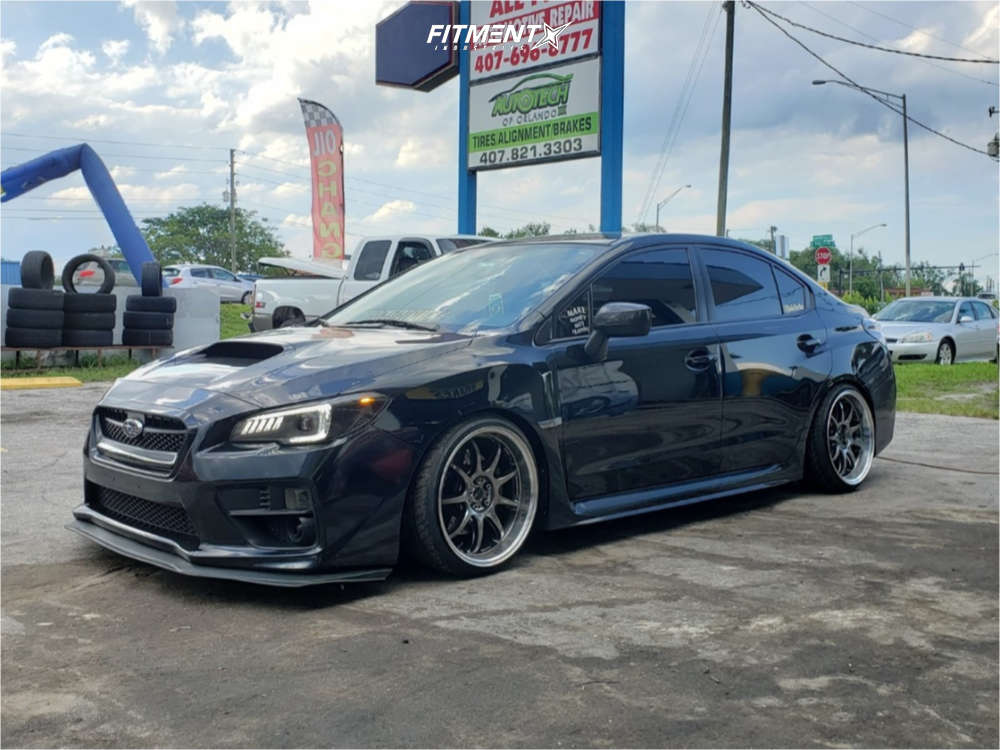 2017 Subaru WRX Base with 18x10 Work D9r and Yokohama 215x35 on