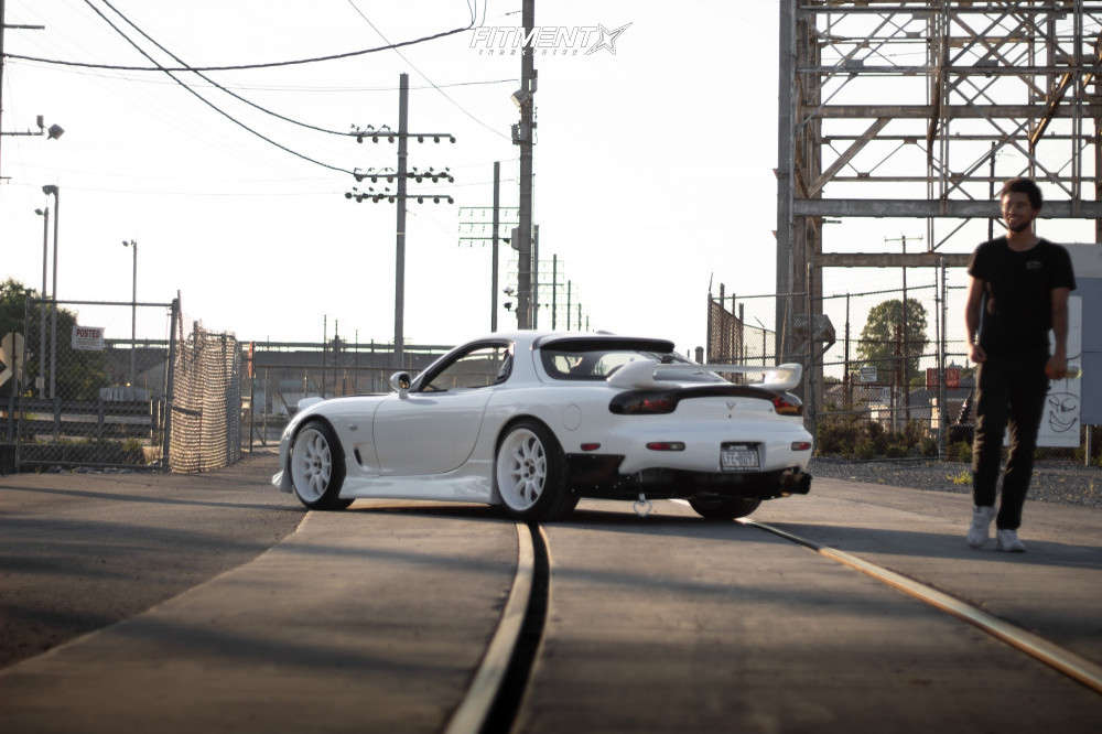 Rx7 R2 1994 Mazda RX-7 R2 with 18x9.5 Work D9r and Federal 225x40 on Coilovers ...