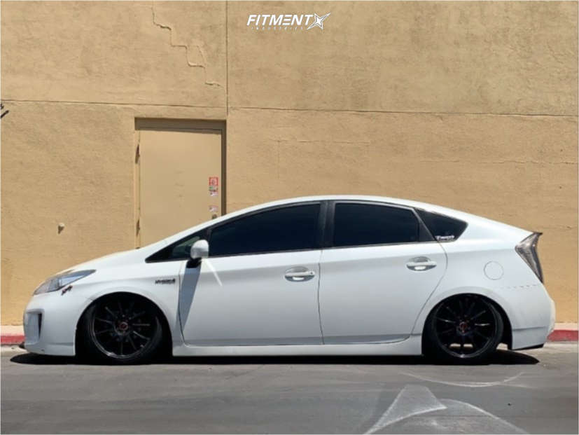 2012 Toyota Prius Three with 18x8.5 Work Emotion 11r and Kumho 225x40 ...