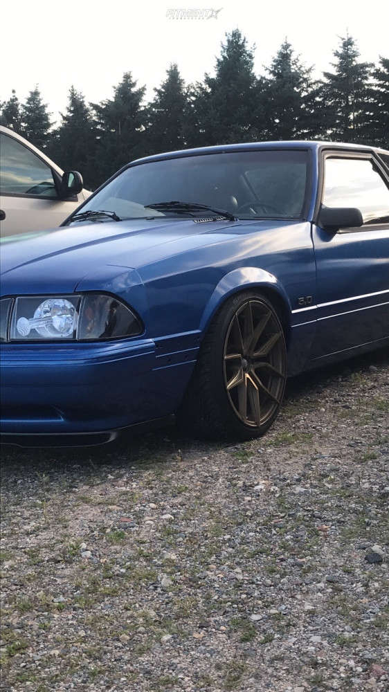 1990 Ford Mustang LX with 18x8.5 XXR 559 and Federal 225x40 on