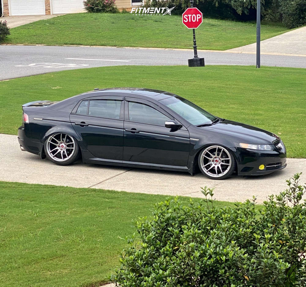 2007 Acura TL TypeS with 19x9.5 Work Emotion Cr Kiwami and Nankang