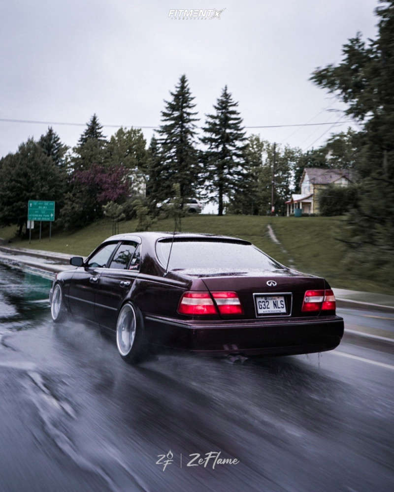 Infinity Q45 Rims 1999 INFINITI Q45 T with 18x10 Work Ls207 and Zeta 235x40 on Coilovers ...