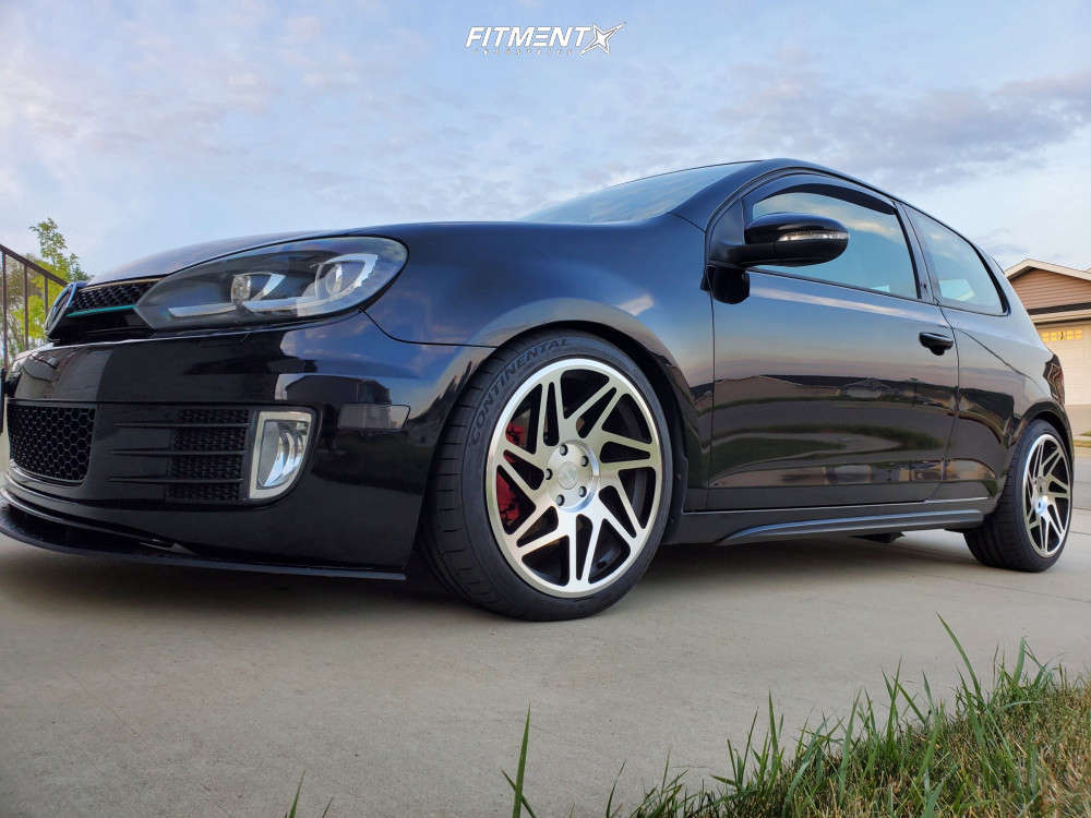 2013 Volkswagen GTI Base with 18x8.5 Regen5 R31 and Continental 225x45 ...
