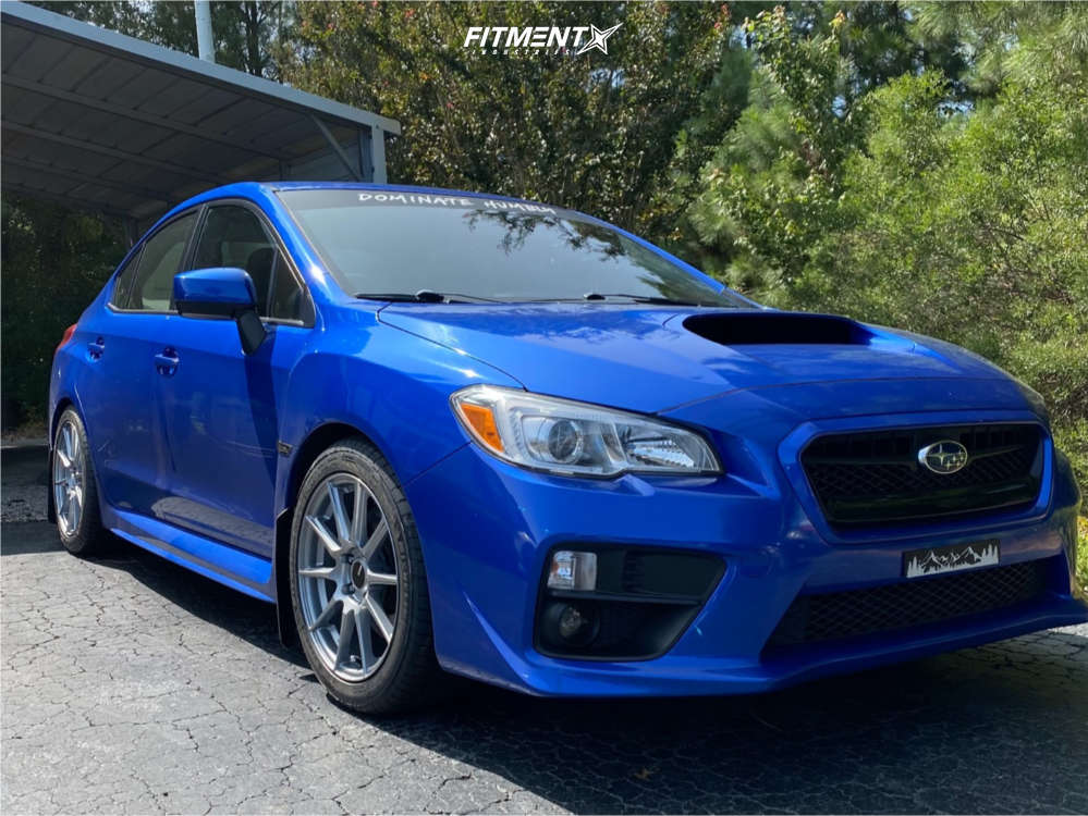 2015 Subaru WRX Premium with 17x8 Enkei Ts-10 and Michelin 235x45