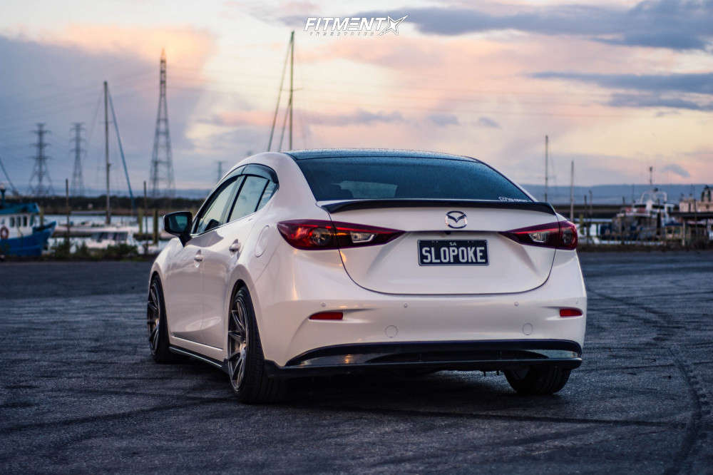 2016 Mazda 3 Sport with 18x8.5 Mars MP-MS and Yokohama 225x40 on ...