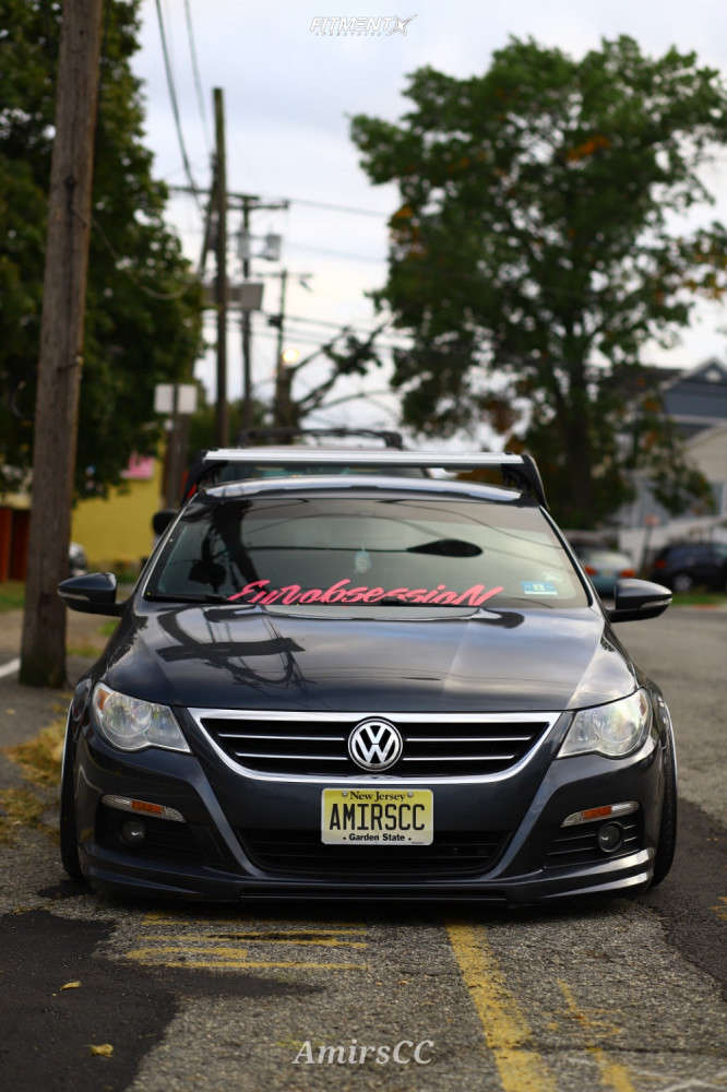 2010 Volkswagen CC Sport with 19x10.5 HRE 547R and Lexani 235x35 on Air ...