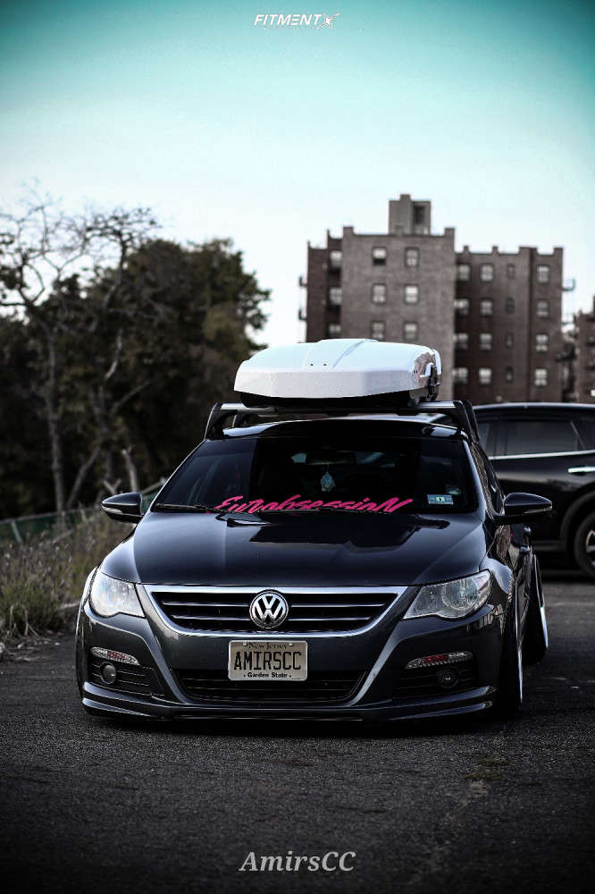 2010 Volkswagen CC Sport with 19x10.5 HRE 547R and Lexani 235x35 on Air ...