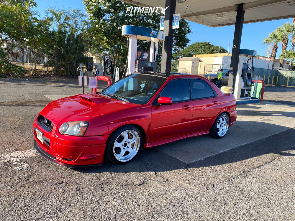 2005 Subaru WRX STI Base with 17x8 Work Meister S12p and Hankook