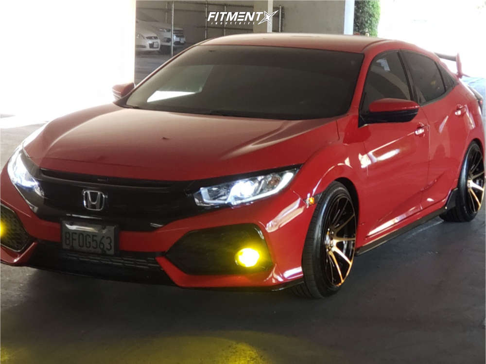 1 2018 Civic Honda Sport Eibach Air Suspension Shift Gear Bronze