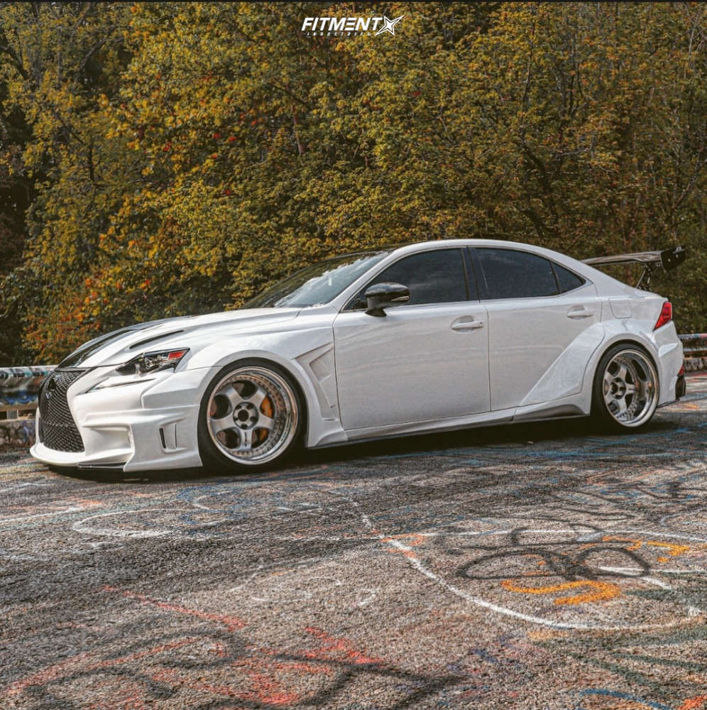 2014 Lexus IS350 F Sport with 19x11.5 Work Meister S1 3p and Kumho