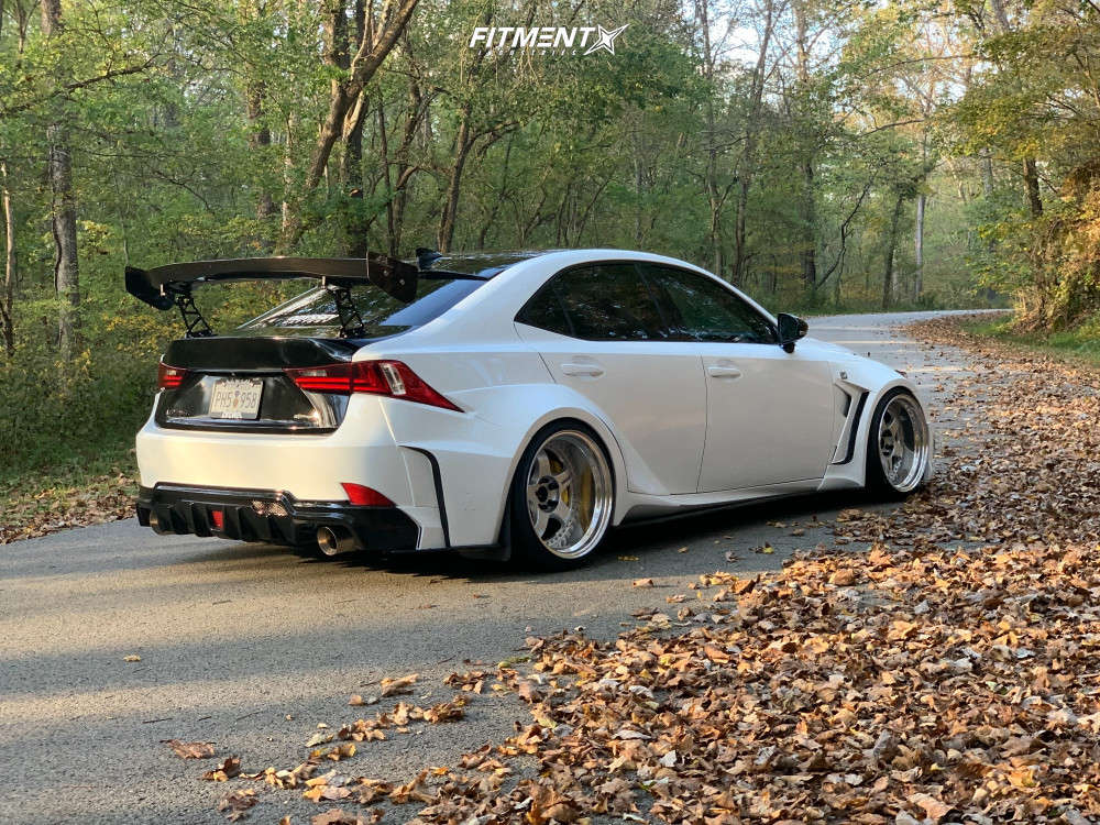 2014 Lexus IS350 F Sport with 19x11.5 Work Meister S1 3p and Kumho