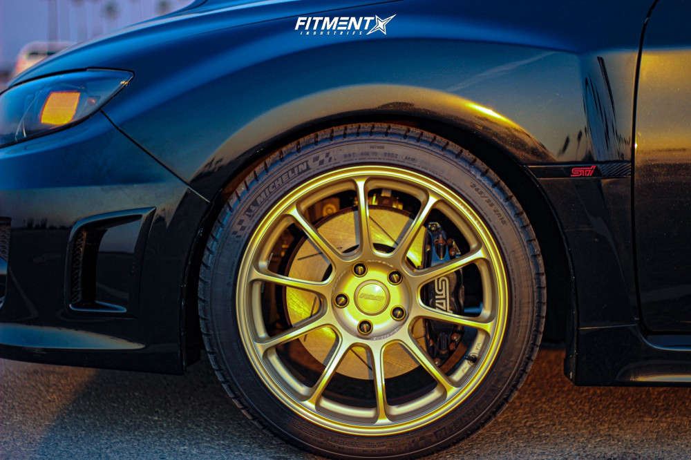 2013 Subaru WRX STI Sport-tech with 18x9.5 Volk Ze40 and Michelin