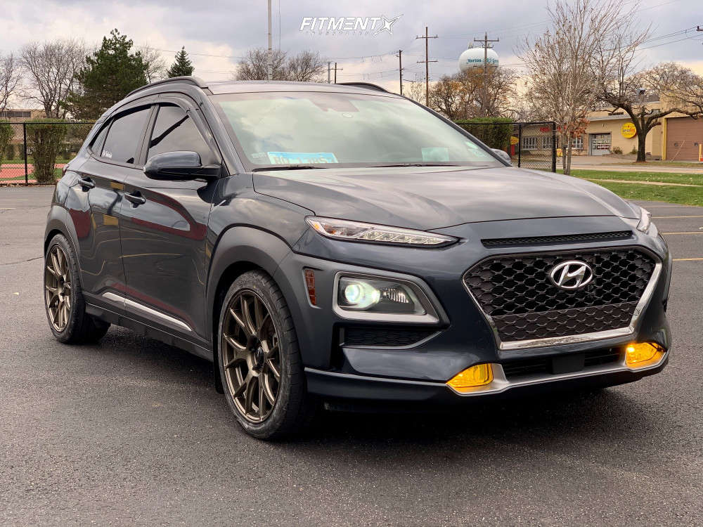 2019 Hyundai Kona Ultimate with 19x8.5 Konig Ampliform and Federal