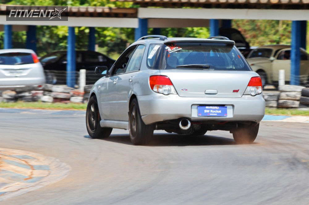 2004 Subaru Impreza WRX STI with 18x8 Rota Torque and Hankook 225x45 on