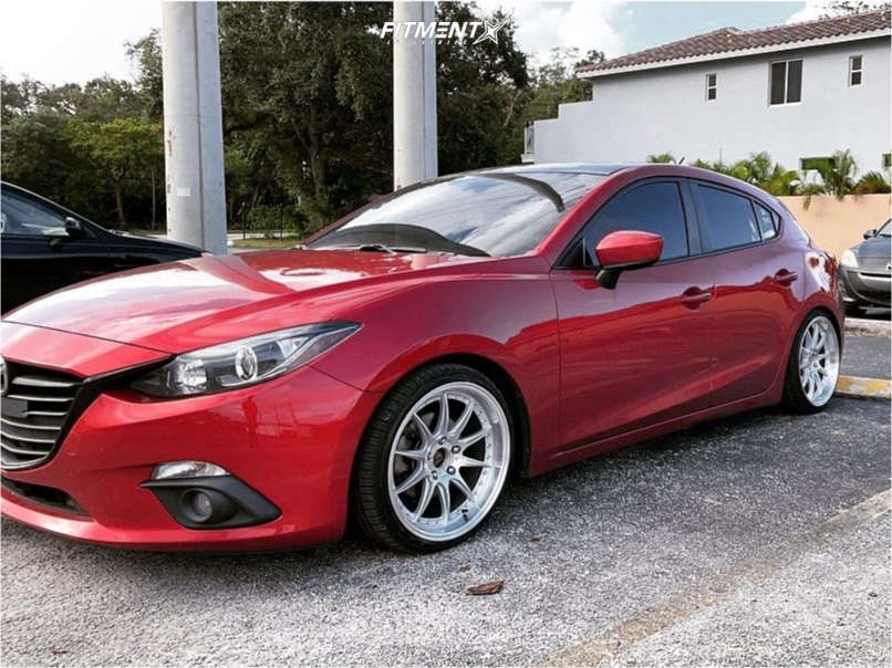 2016 Mazda 3 I Touring with 18x8.5 Aodhan Ds07 and Achilles 215x35