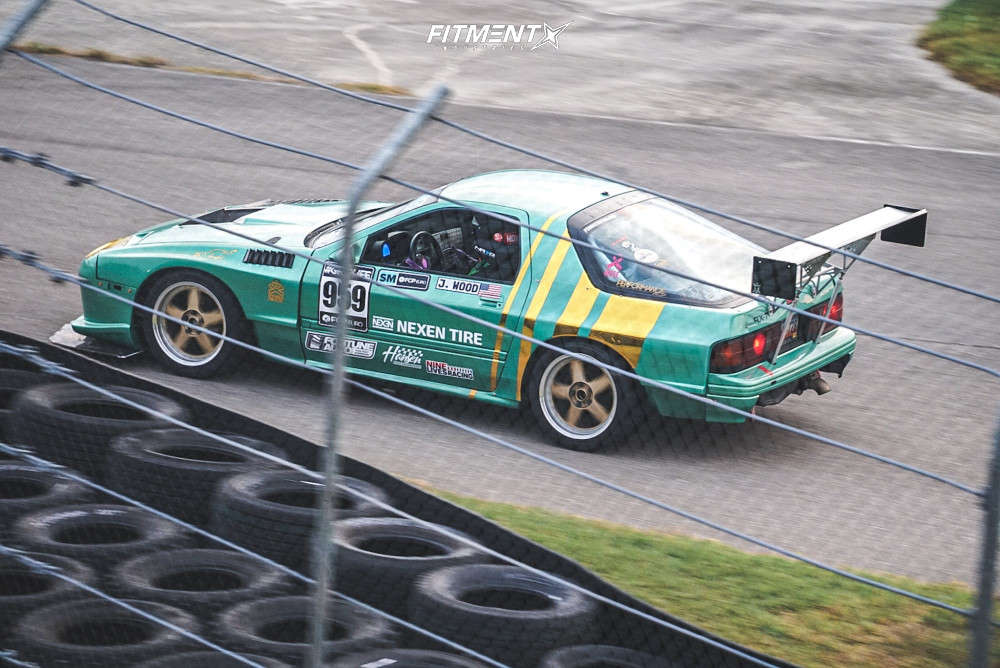 1987 Mazda RX-7 Base with 17x8.5 Rays Engineering MS01 and Nexen 225x45 ...