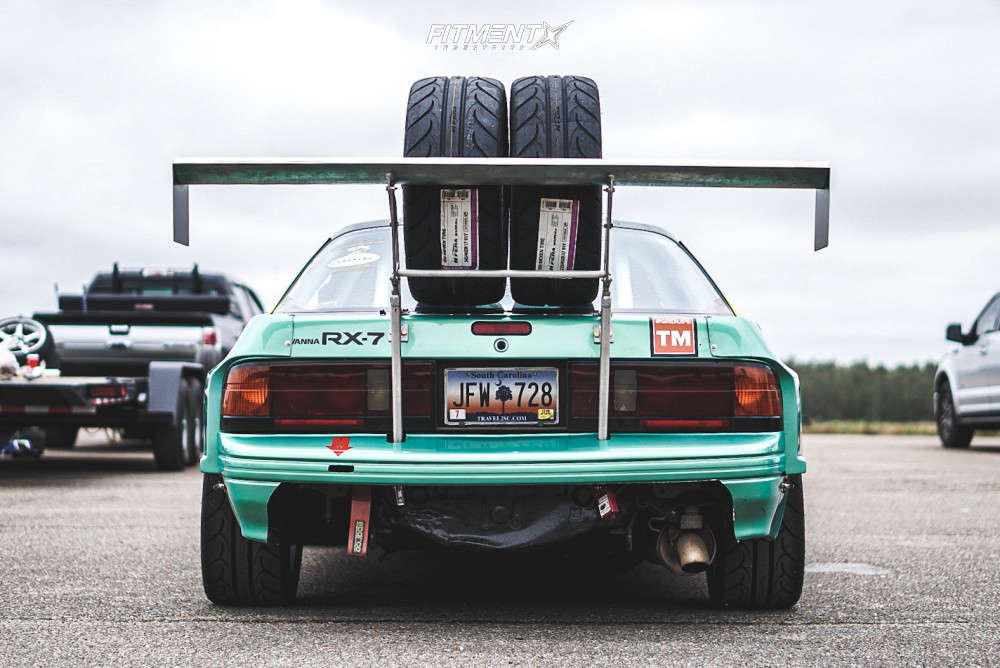 1987 Mazda RX-7 Base with 17x8.5 Rays Engineering MS01 and Nexen 225x45 ...