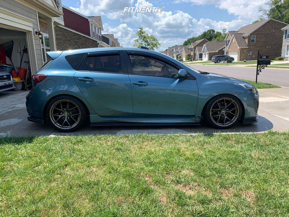 2011 Mazda 3 Sport GS with 18x8.5 ESR Rf2 and Yokohama 225x40 on