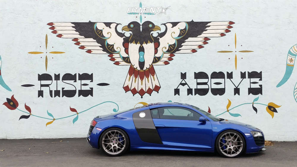 2009 Audi R8 Base with 20x9 HRE P40SC and Michelin 245x30 on Coilovers ...