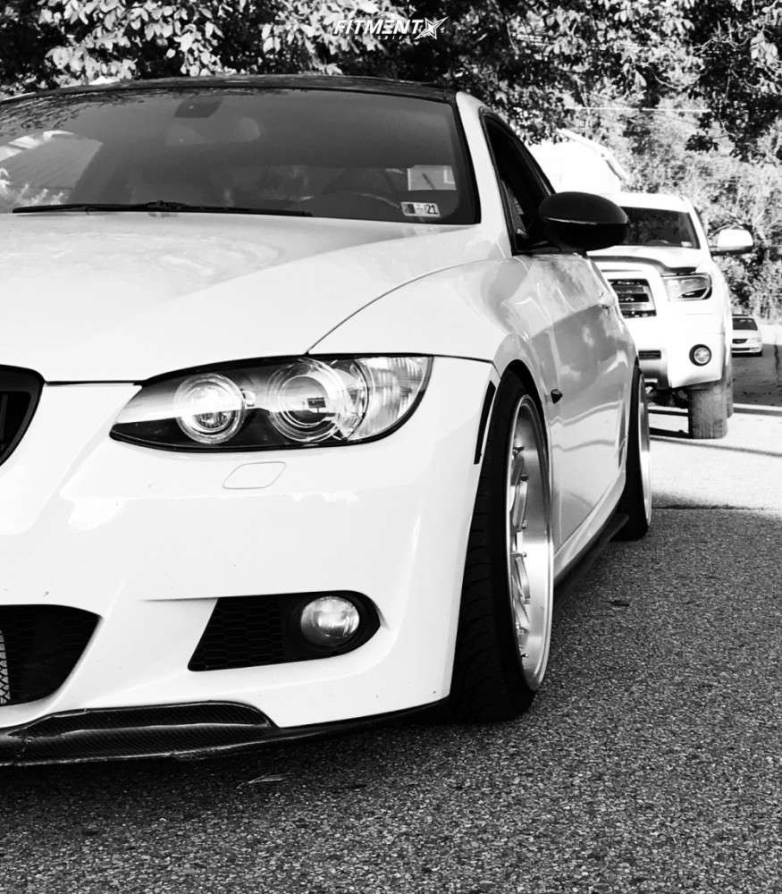 2009 BMW 335i Base with 19x9.5 ESR Cs15 and Federal 245x30 on Air ...