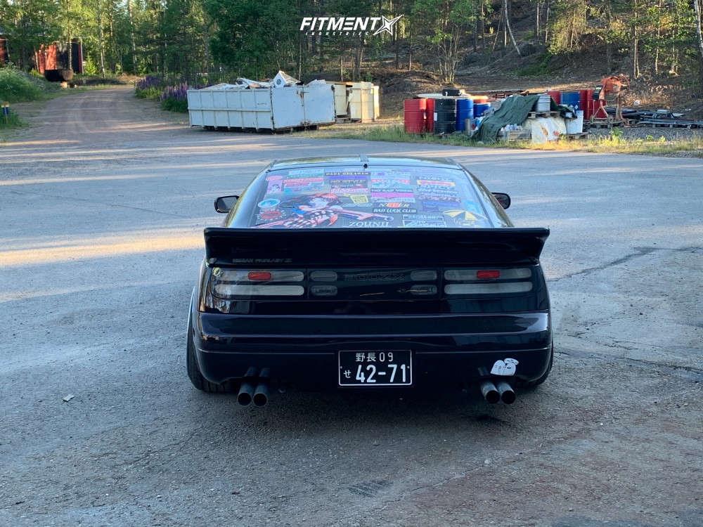 1992 Nissan 300ZX 2 2 with 18x10.5 Work Emotion Cr 2p and Triangle