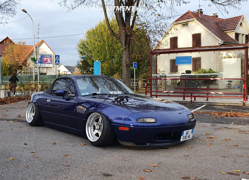 1991 Mazda Miata Base with 15x9 Work Cr01 and Nankang 185x45 on
