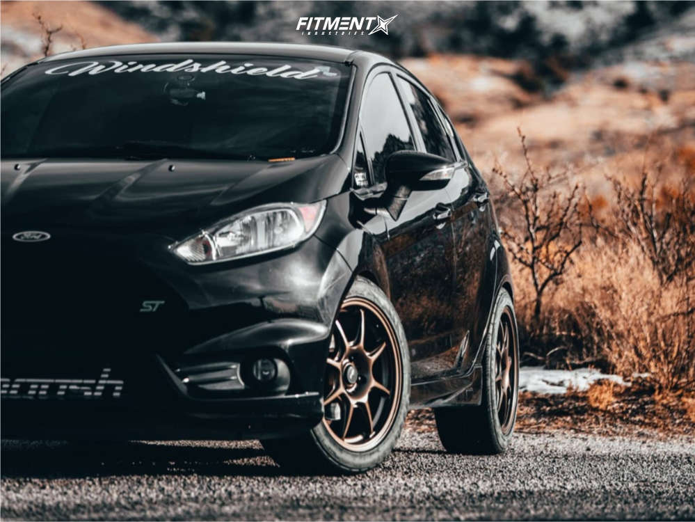 2016 Ford Fiesta ST with 17x8 Konig Lockout and Federal 225x45 on