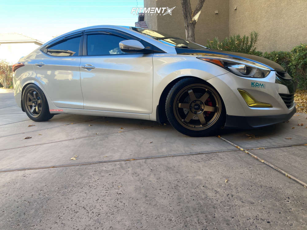 2016 Hyundai Elantra Sport with 17x8 AVID1 AV6 and Nankang 225x45