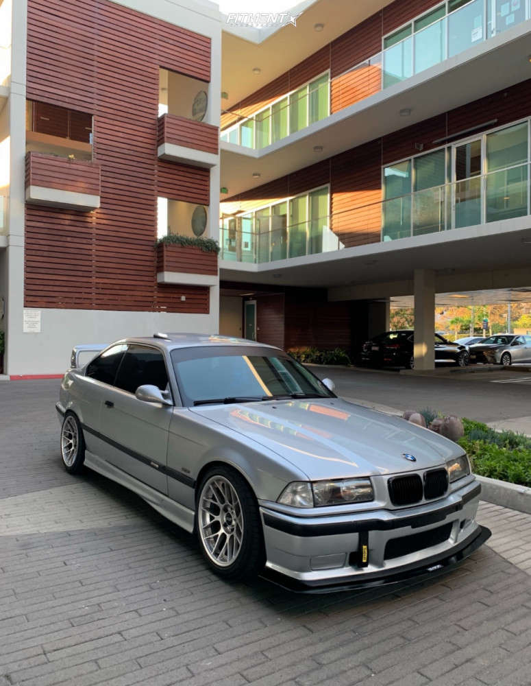 1998 BMW 323is Base with 17x9.5 Apex Arc-8 and Achilles 245x40 on