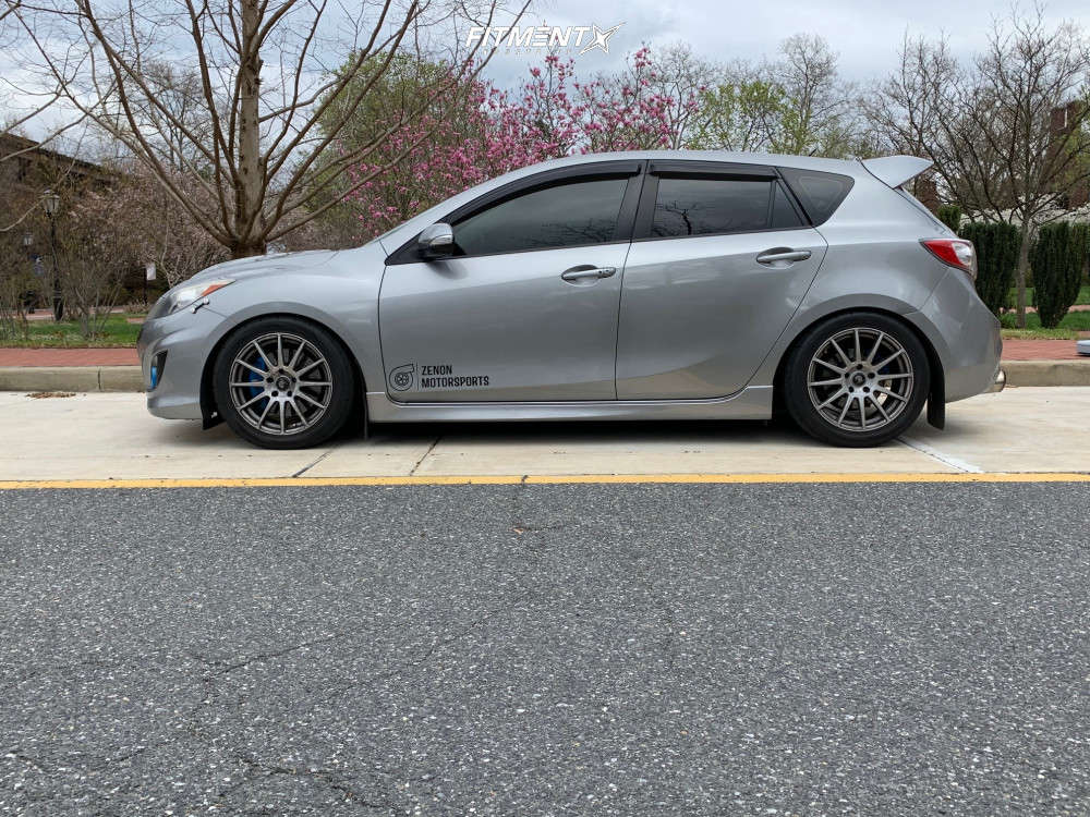 2012 Mazda MazdaSpeed3 Base with 17x8.5 Enkei SC03 and Zeknova 235x45 ...