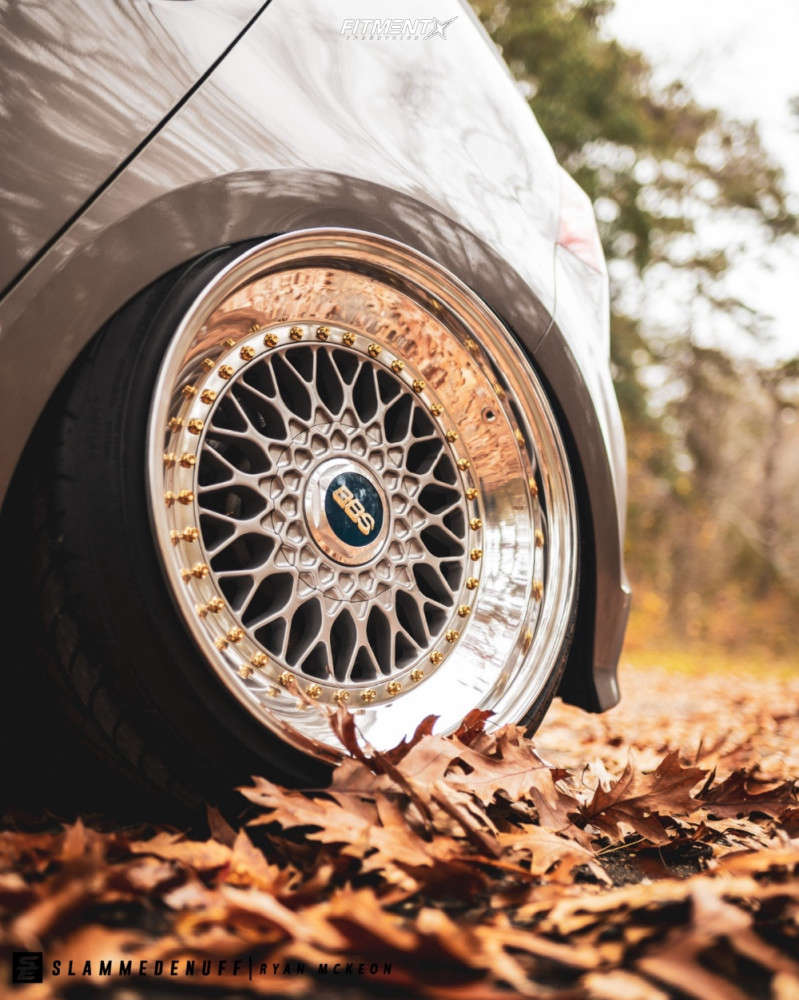 2016 Volkswagen Golf R Base with 18x9.5 BBS Rs and Nitto 205x40 on Air ...
