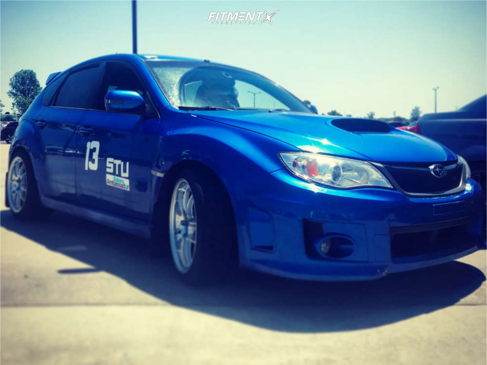 2013 Subaru Impreza WRX STI with 18x10.5 Enkei Pf01 and
