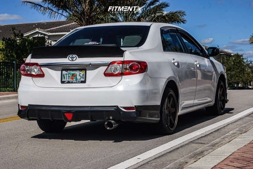 2011 Toyota Corolla LE with 17x8.5 ESR Sr07 and Michelin 205x40 on ...