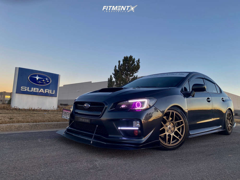 2016 Subaru WRX Base with 18x8 Touren Tr74 and Pirelli 245x40 on