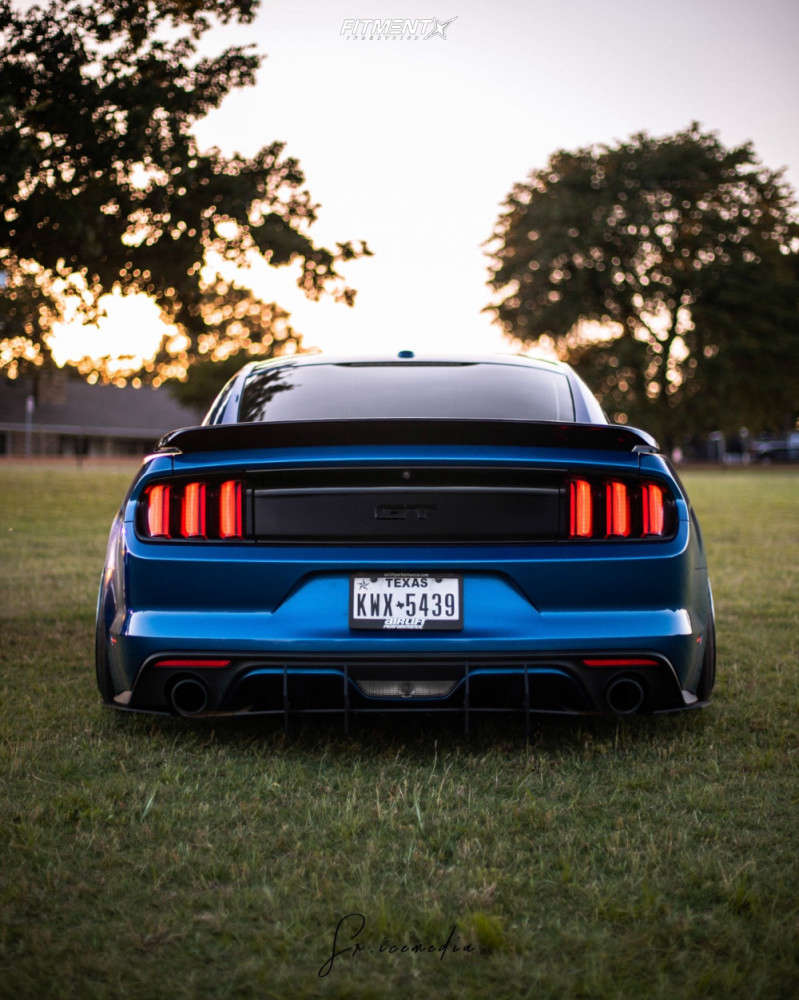 mustang vs mustang gt on 2017 Ford Mustang Gt Premium With 18x10 5 Kansei Knp And Federal 225x40 On Air Suspension 1515398 Fitment Industries