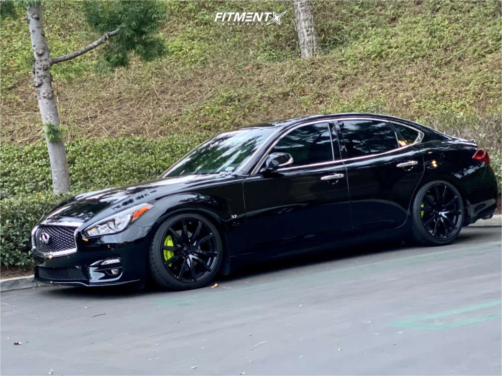 Q70 R35 Wheels 2017 INFINITI Q70 Sport with 20x9.5 Rays Engineering GTR and Hankook ...