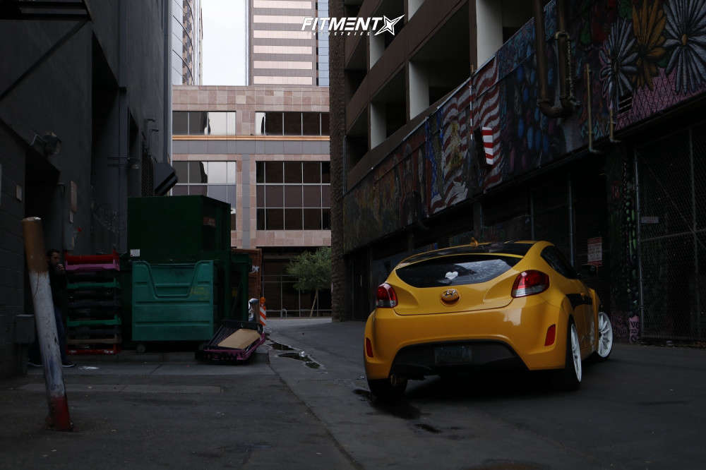 2012 Hyundai Veloster Base with 18x8.5 Cosmis Racing R1 and Nitto ...