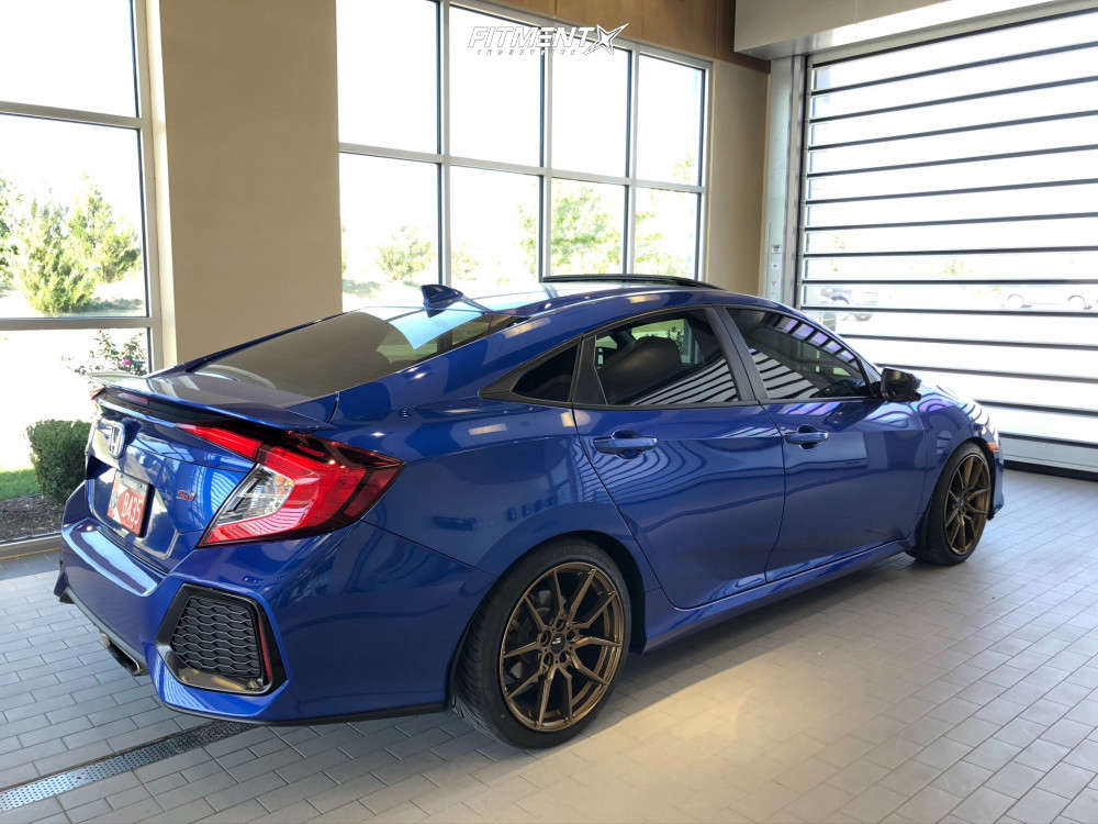 2019 Honda Civic Si with 18x8.5 Option Lab R716 and Falken 225x40 on ...