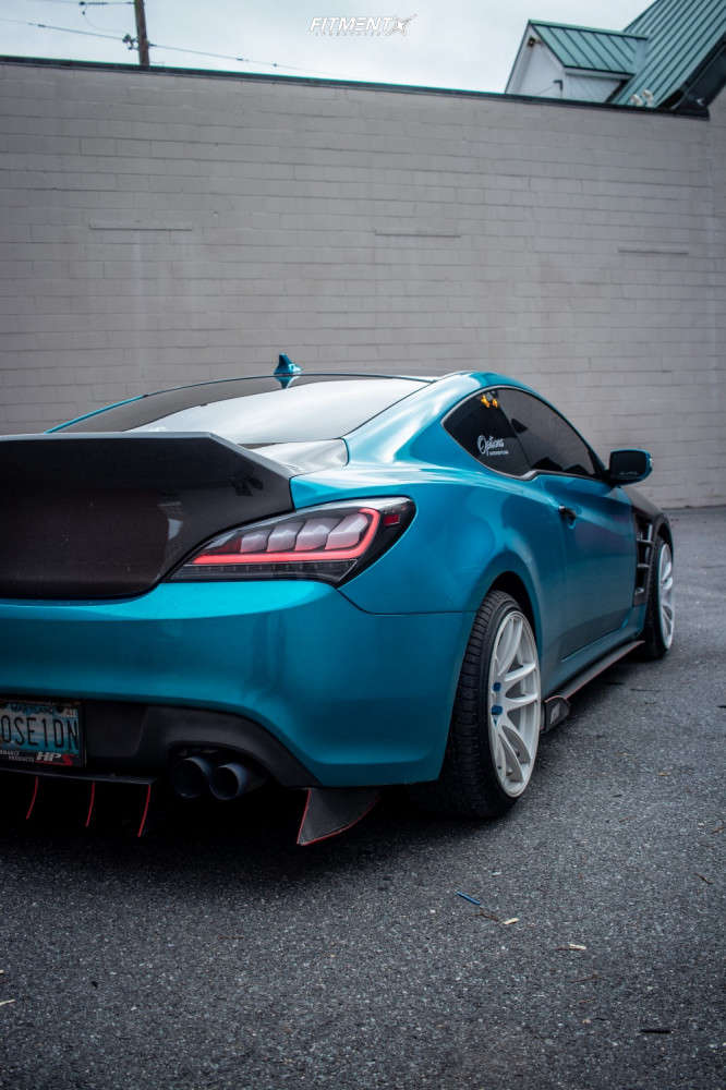 2013 Hyundai Genesis Coupe 2.0T R-Spec with 19x10.5 ESR Sr08 and ...