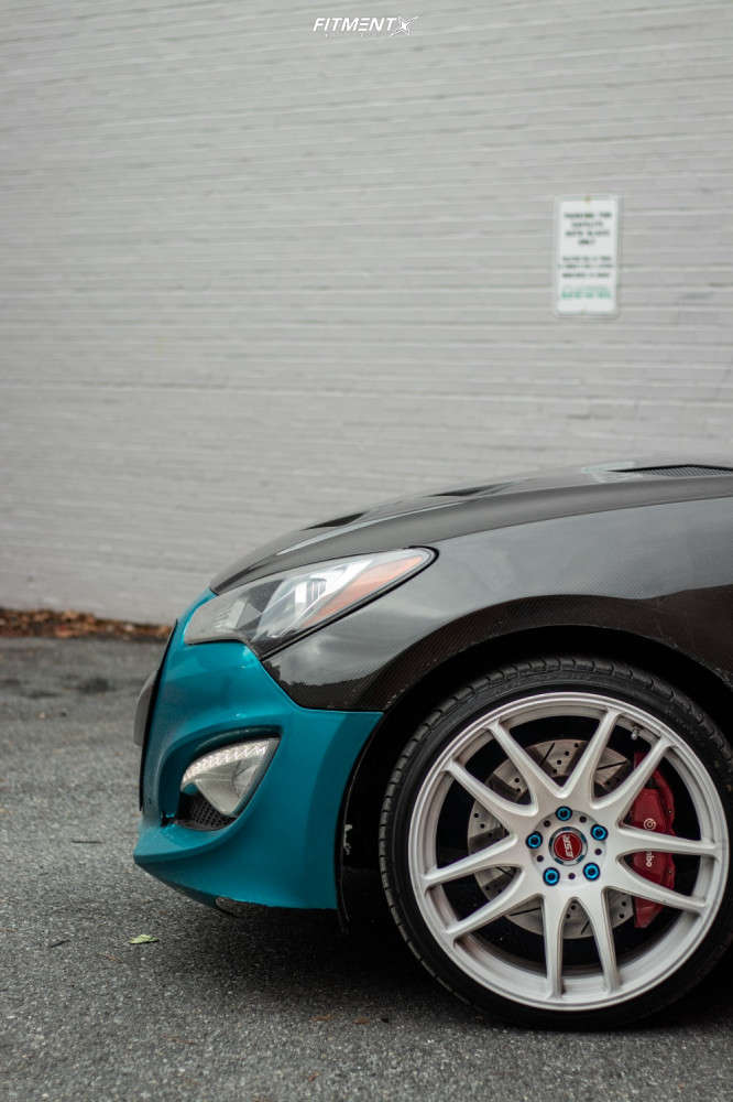 2013 Hyundai Genesis Coupe 2.0T R-Spec with 19x10.5 ESR Sr08 and ...