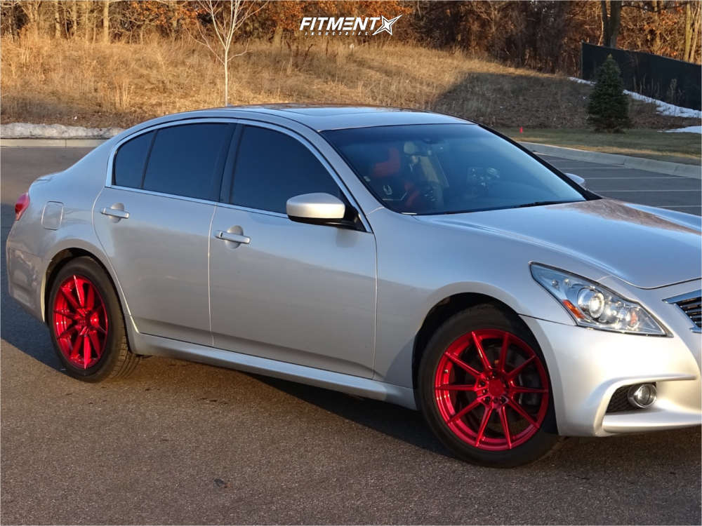2013 INFINITI G37 X Sport with 18x8.5 XXR 567 and Milestar 225x50