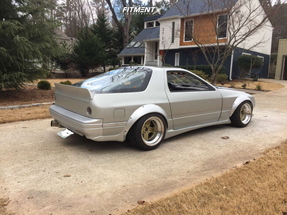 1988 Mazda Rx 7 Turbo With 15x10 Devil Japan Shadow Spoke And Hankook 245x40 On Coilovers 1558119 Fitment Industries