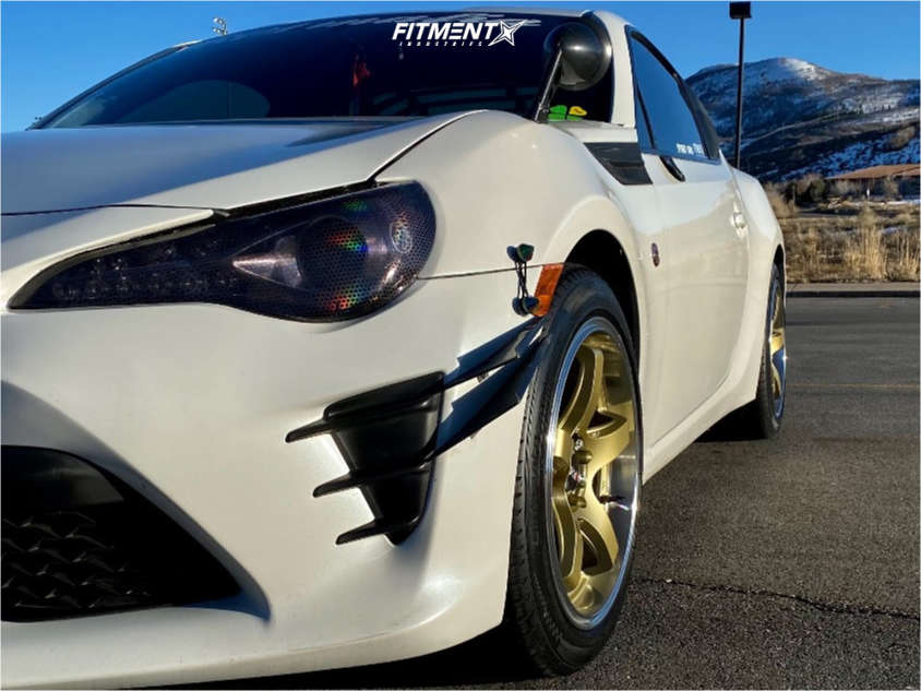 2017 Toyota 86 Base with 17x8 XXR 555 and Pirelli 225x45 on Stock