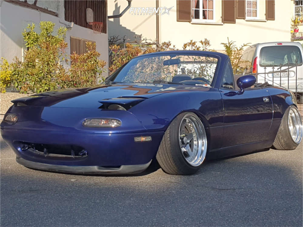 1991 Mazda MX-5 Miata Base with 15x9 Work Cr01 and Nankang 185x45