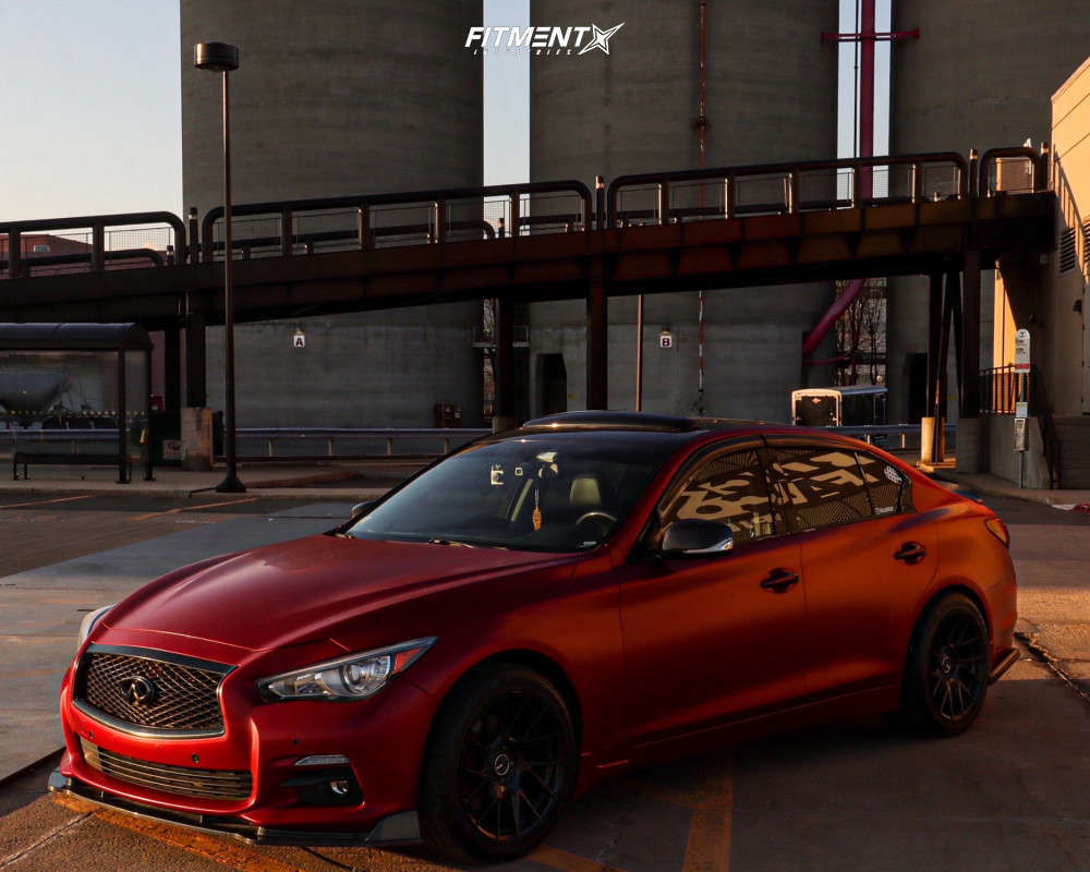 2014 INFINITI Q50 Hybrid Sport with 18x9.5 Enkei Tm7 and Toyo Tires
