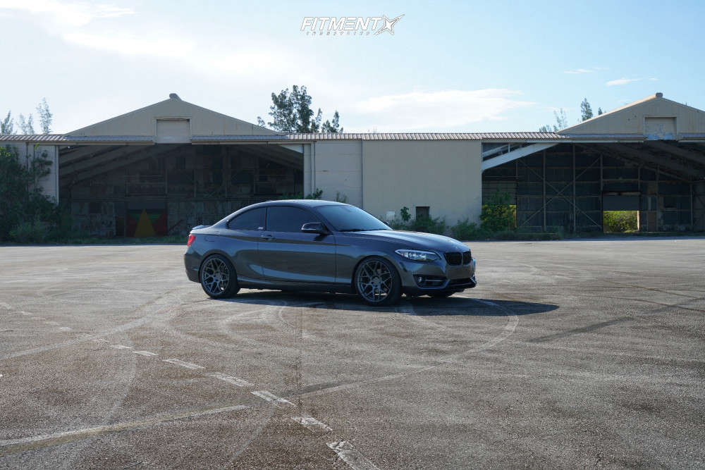 2016 BMW 228i Base with 19x8.5 Aodhan Ls002 and Firestone 225x40 on ...