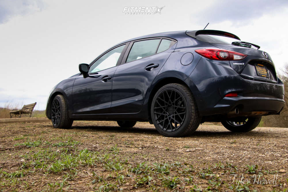 2018 Mazda 3 Sport with 18x8.5 Rotiform Blq and Kelly 245x45 on