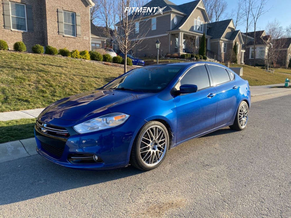 2014 Dodge Dart SXT with 18x8 Enkei Ekm3 and Continental 225x40 on