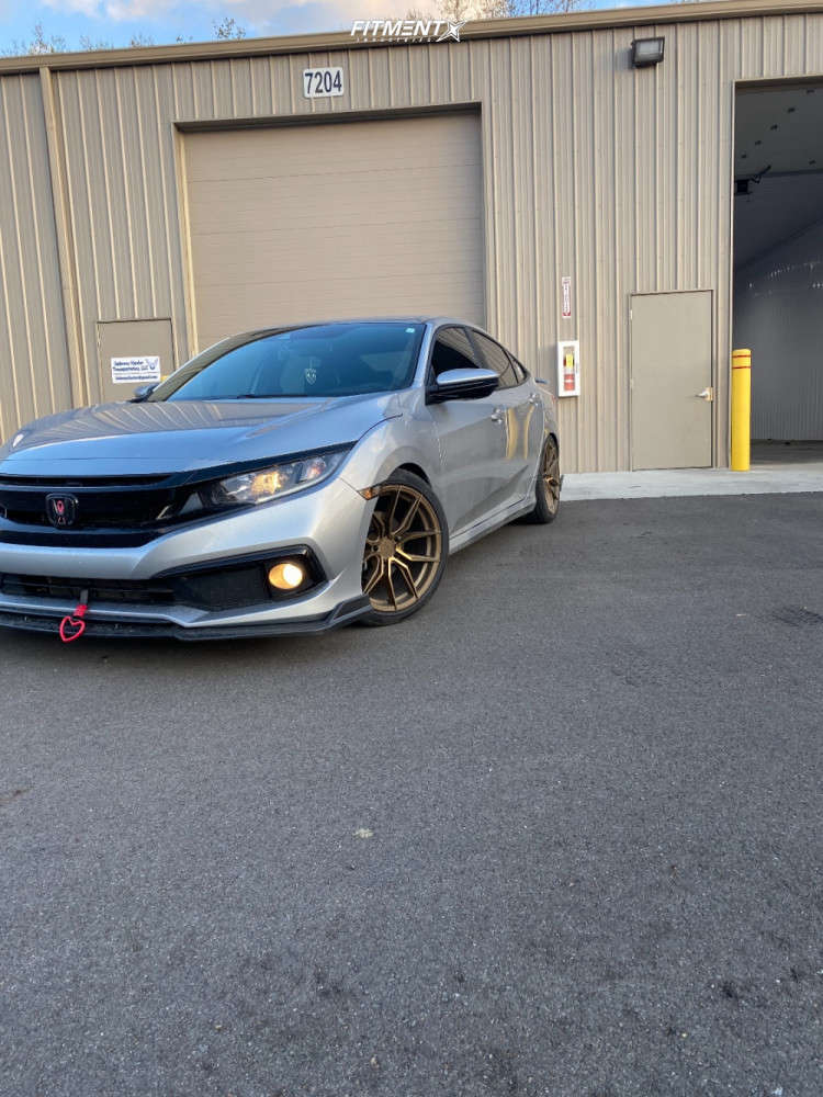 2020 Honda Civic Sport with 18x8.5 XXR 559 and Lexani 235x40 on